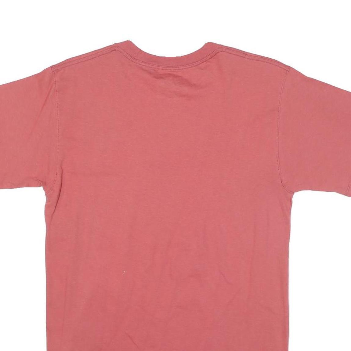 CHAMPION Mens Red Graphic Logo T-Shirt S Short Sleeve Crew Neck Classic Cotton