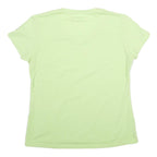MAMMUT Womens Green Cotton Blend T-Shirt XL Short Sleeve V-Neck Outdoor