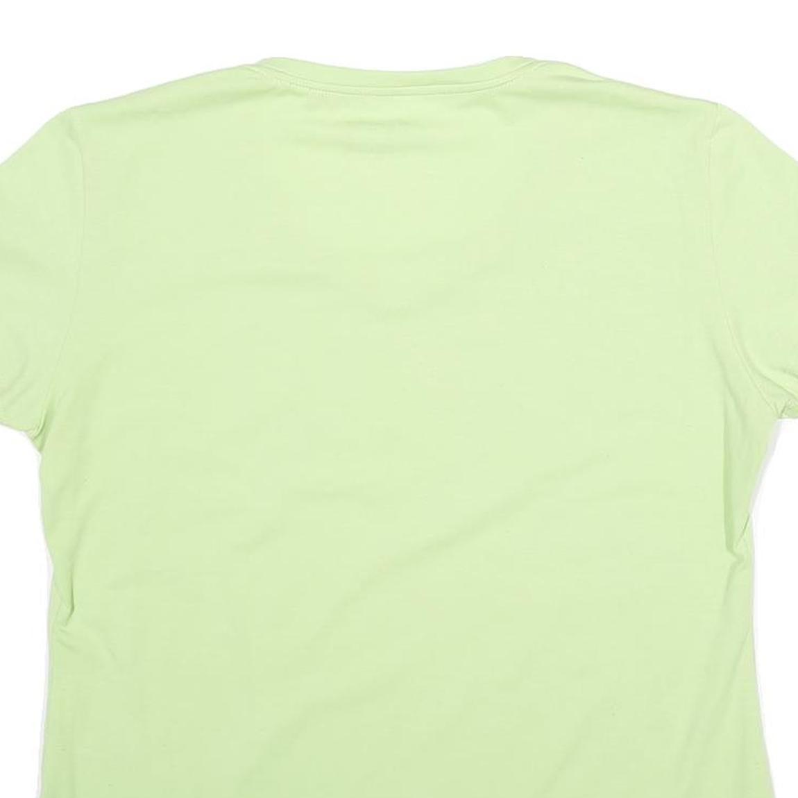 MAMMUT Womens Green Cotton Blend T-Shirt XL Short Sleeve V-Neck Outdoor