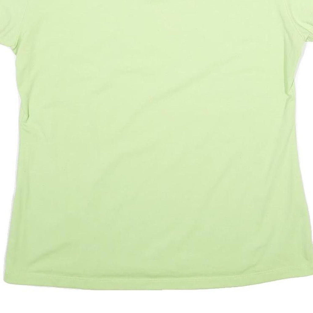 MAMMUT Womens Green Cotton Blend T-Shirt XL Short Sleeve V-Neck Outdoor