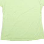 MAMMUT Womens Green Cotton Blend T-Shirt XL Short Sleeve V-Neck Outdoor