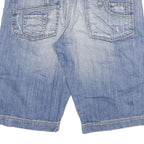 DSQUARED2 Mens Denim Blue Cargo Shorts 2XL W36 Cotton Blend Casual Style