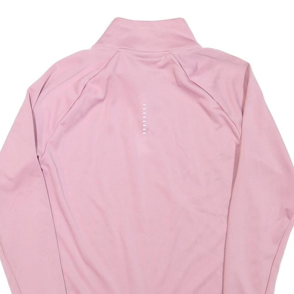NIKE Mens Pink Slogan T-Shirt XS Long Sleeve 1/4 Zip Athletic Sportswear
