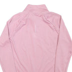 NIKE Mens Pink Slogan T-Shirt XS Long Sleeve 1/4 Zip Athletic Sportswear