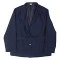 TREVIRA Belted Mens Blazer Jacket Blue Pinstripe XL