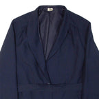 TREVIRA Belted Mens Blazer Jacket Blue Pinstripe XL