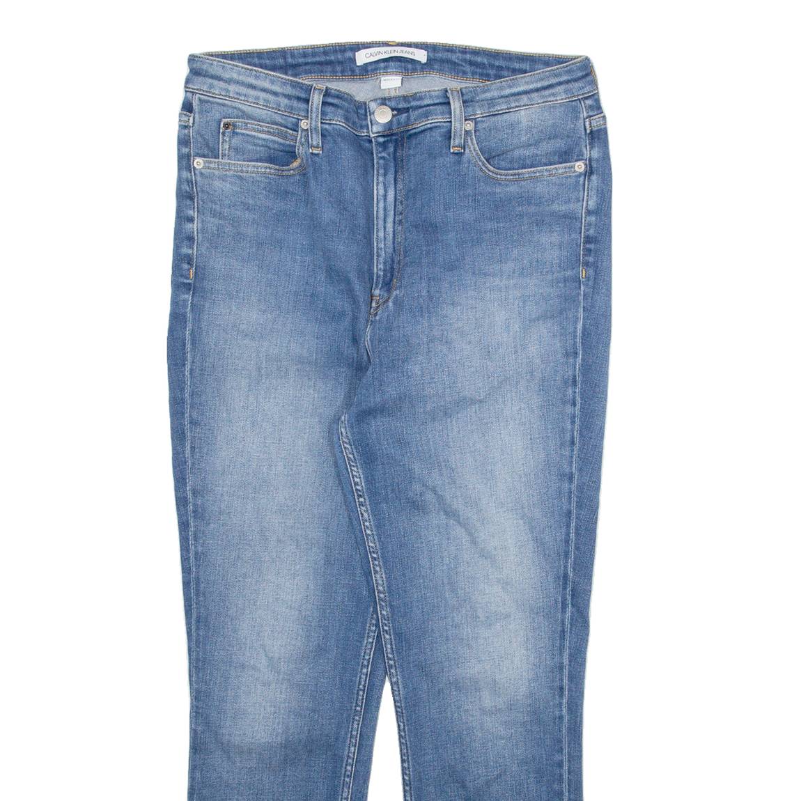CALVIN KLEIN JEANS Womens Jeans Blue Slim Skinny Stone Wash W31 L26