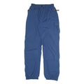 EIDER Mens Blue Polyester Blend Relaxed Trousers W24 L30 Zip Closure Outdoor