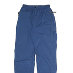 EIDER Mens Blue Polyester Blend Relaxed Trousers W24 L30 Zip Closure Outdoor