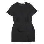 CARVEN Womens Black Shift Polyester Blend Short Sleeve Knee Length Dress L
