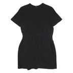 CARVEN Womens Black Shift Polyester Blend Short Sleeve Knee Length Dress L