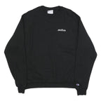 CHAMPION Mens Black Motive Crew Neck L Cotton Blend Sweatshirt Pullover