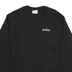 CHAMPION Mens Black Motive Crew Neck L Cotton Blend Sweatshirt Pullover