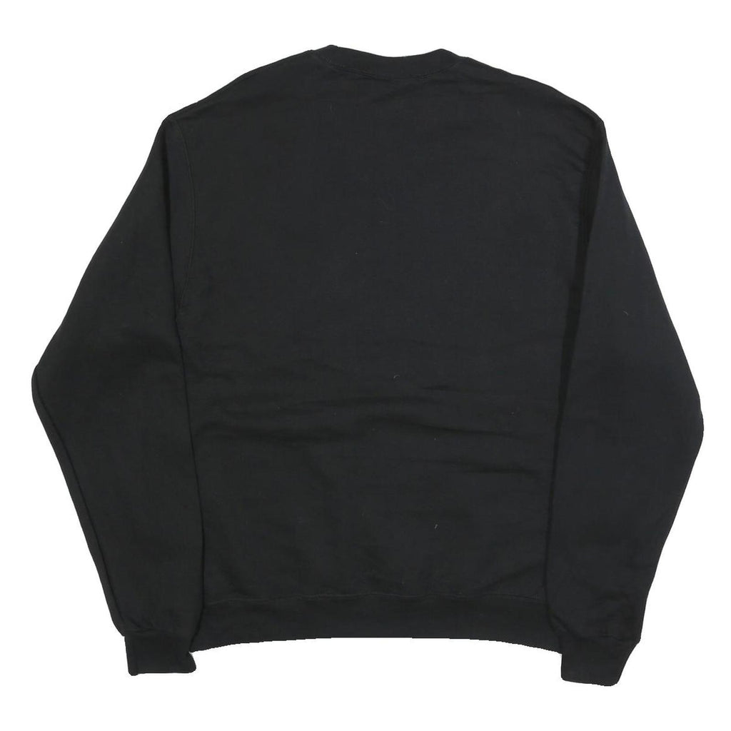 CHAMPION Mens Black Motive Crew Neck L Cotton Blend Sweatshirt Pullover