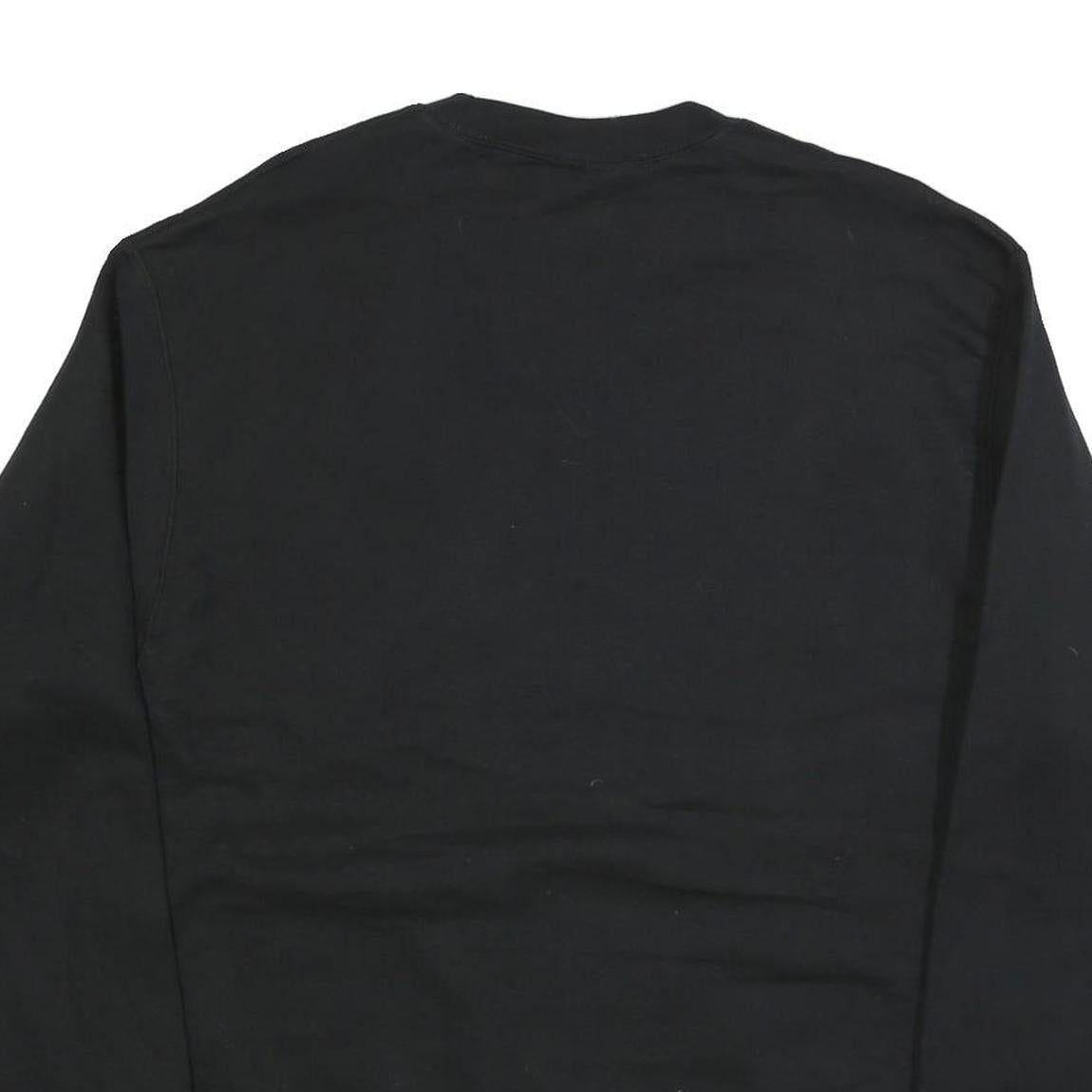 CHAMPION Mens Black Motive Crew Neck L Cotton Blend Sweatshirt Pullover