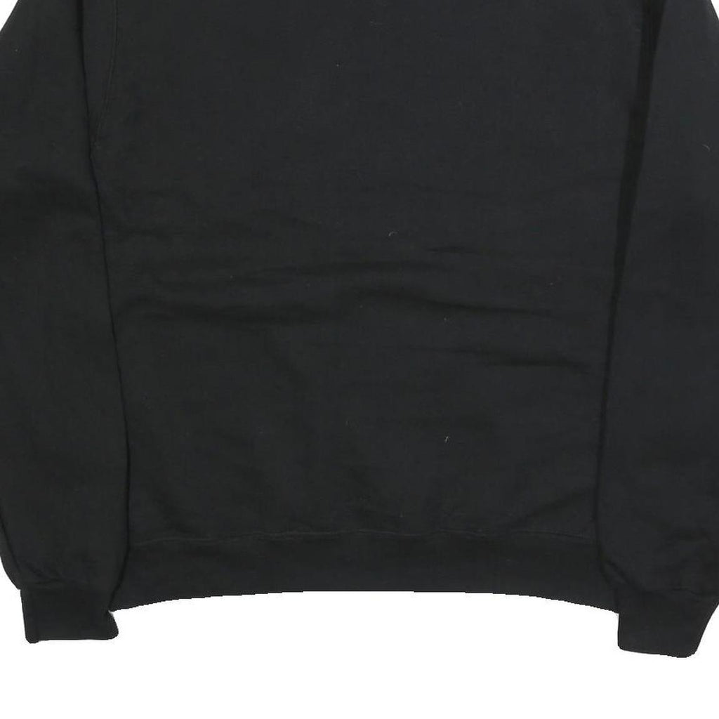 CHAMPION Mens Black Motive Crew Neck L Cotton Blend Sweatshirt Pullover