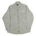 WOOLRICH Mens Green Cotton Casual Shirt M Button Down Long Sleeve Pockets
