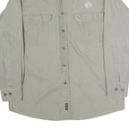 WOOLRICH Mens Green Cotton Casual Shirt M Button Down Long Sleeve Pockets