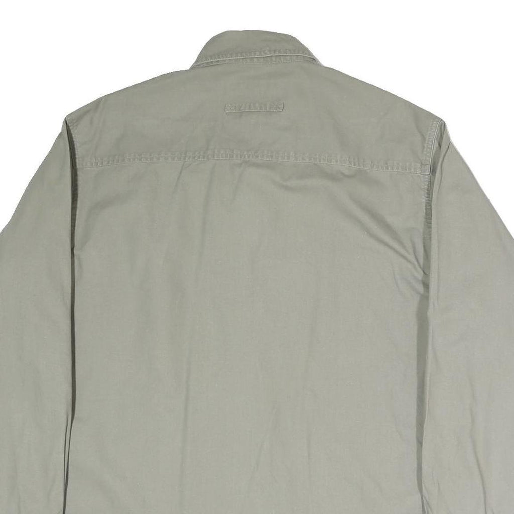 WOOLRICH Mens Green Cotton Casual Shirt M Button Down Long Sleeve Pockets