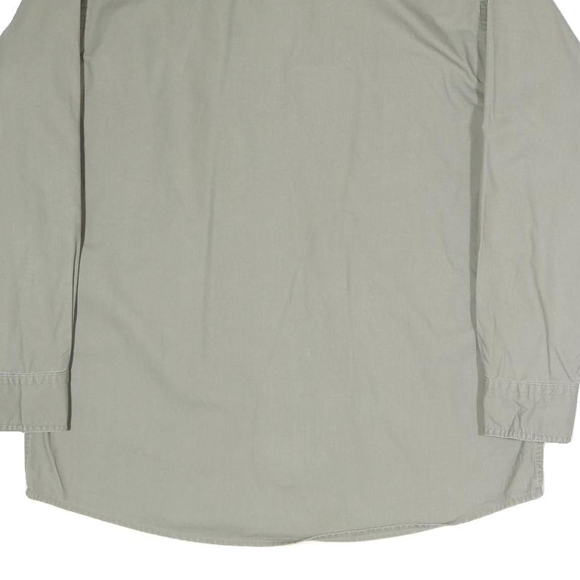 WOOLRICH Mens Green Cotton Casual Shirt M Button Down Long Sleeve Pockets