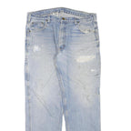 CARHARTT Mens Jeans Blue Regular Straight Denim Medium W36 L32 Distressed
