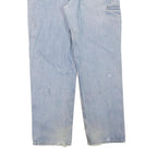 CARHARTT Mens Jeans Blue Regular Straight Denim Medium W36 L32 Distressed