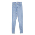 LEVI'S Womens Jeans Blue Slim Skinny Denim Light W25 L30 Classic Zip Fastening