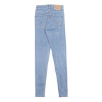 LEVI'S Womens Jeans Blue Slim Skinny Denim Light W25 L30 Classic Zip Fastening
