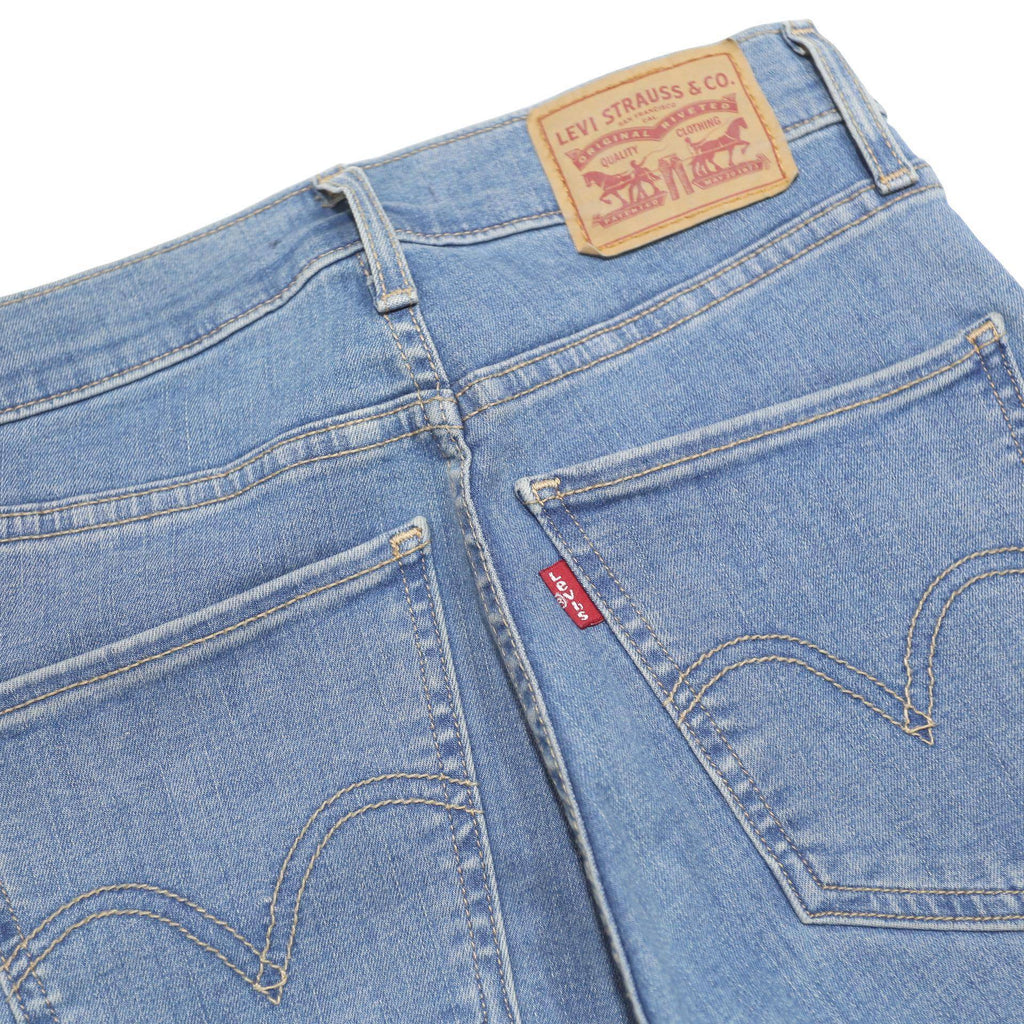 LEVI'S Womens Jeans Blue Slim Skinny Denim Light W25 L30 Classic Zip Fastening