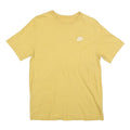NIKE Mens Yellow Crew Neck Short Sleeve T-Shirt Cotton Blend M Casual Sportswear