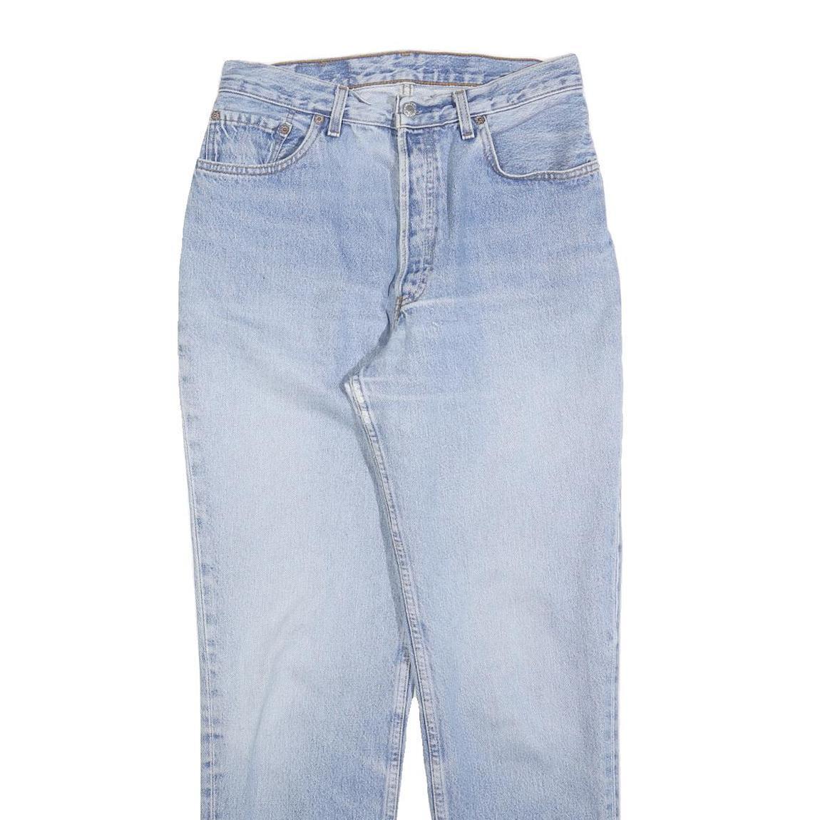 LEVI'S 901 Womens Jeans Blue Regular Straight Denim Light W30 L32 Stylish