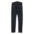 LEVI'S Womens Slim Skinny Denim Dark Blue W26 L29 Cotton Blend Zip Jeans