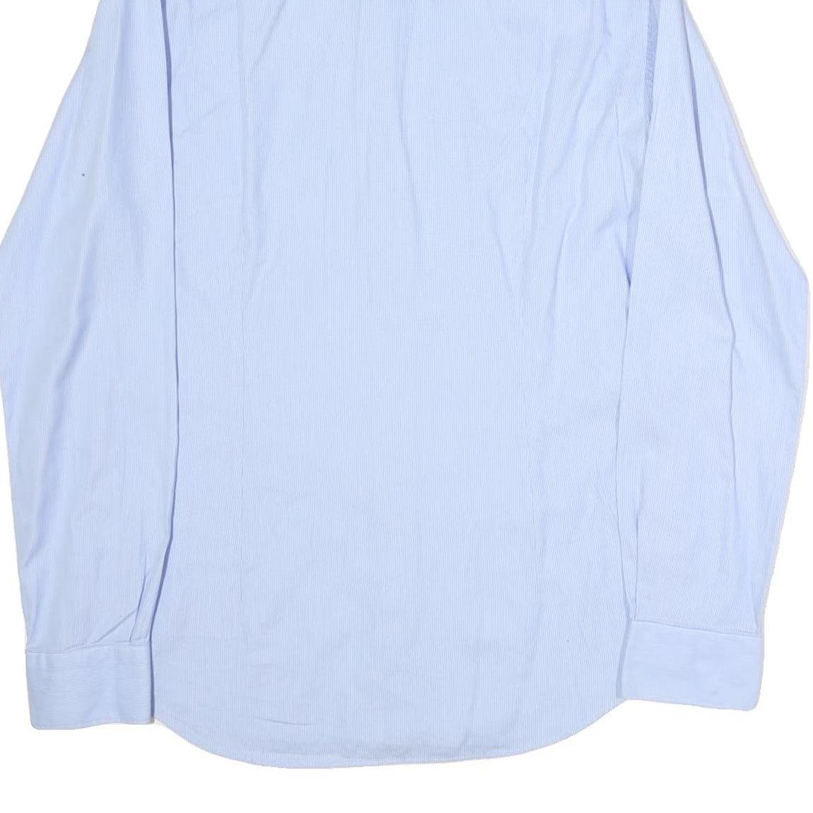 TOMMY HILFIGER Mens Blue Cotton Shirt M Long Sleeve Button Casual Smart