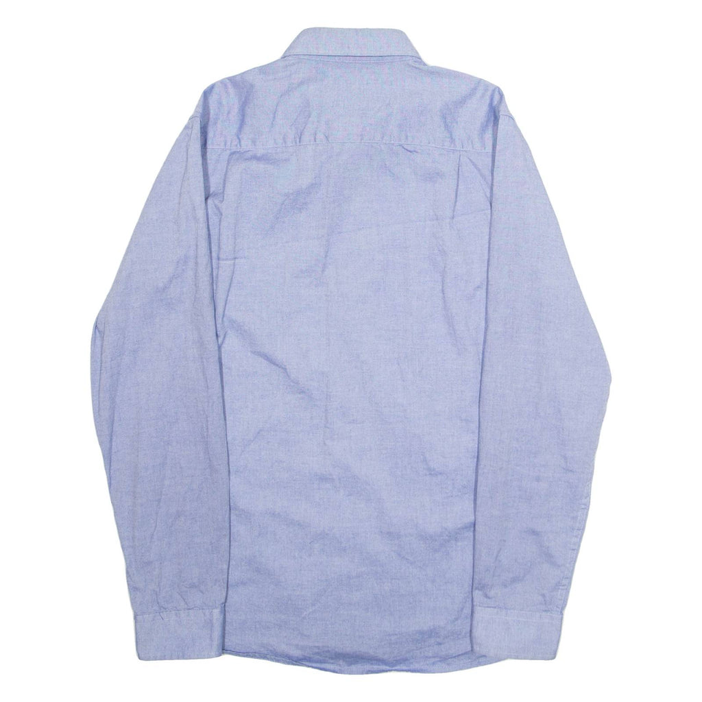 DICKIES Mens Formal Shirt Blue Long Sleeve M