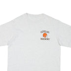 Mens White Cleveland Browns Graphic T-Shirt M Short Sleeve Crew Neck Casual