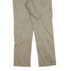 QUECHA Womens Cotton Blend Beige Regular Fit Straight Trousers W36 L32 Outdoor