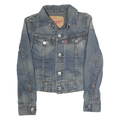 LEVI'S Mens Blue Denim Button Jacket M Cotton Classic Casual Stylish