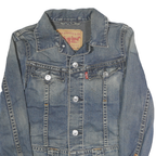 LEVI'S Mens Blue Denim Button Jacket M Cotton Classic Casual Stylish