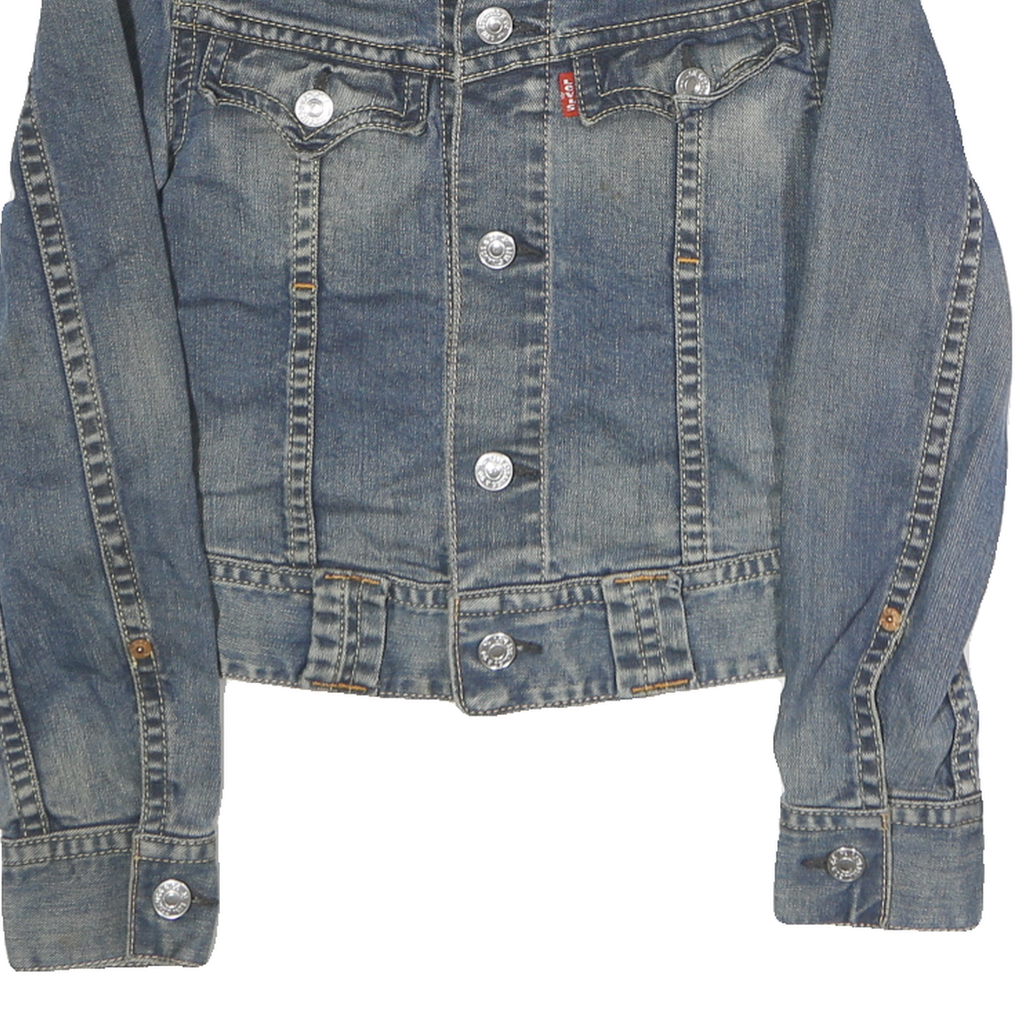 LEVI'S Mens Blue Denim Button Jacket M Cotton Classic Casual Stylish