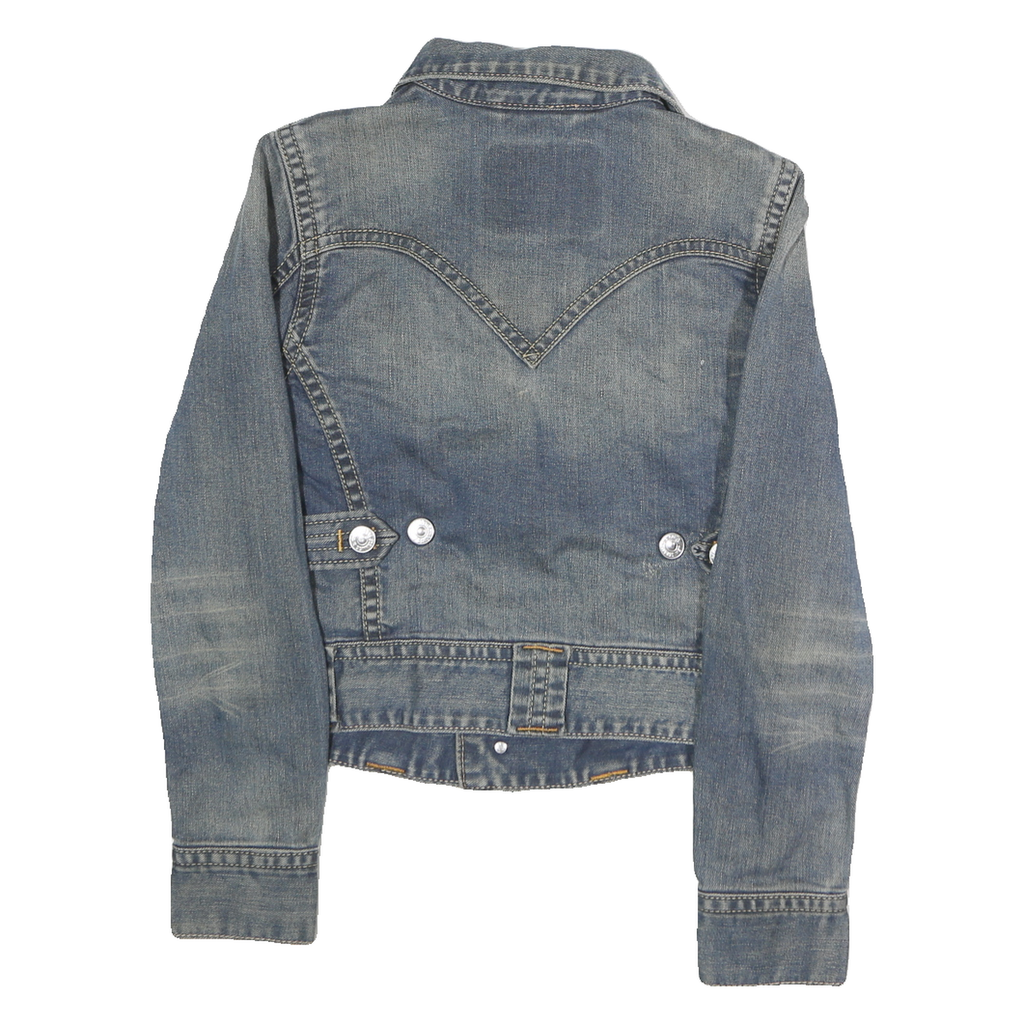 LEVI'S Mens Blue Denim Button Jacket M Cotton Classic Casual Stylish