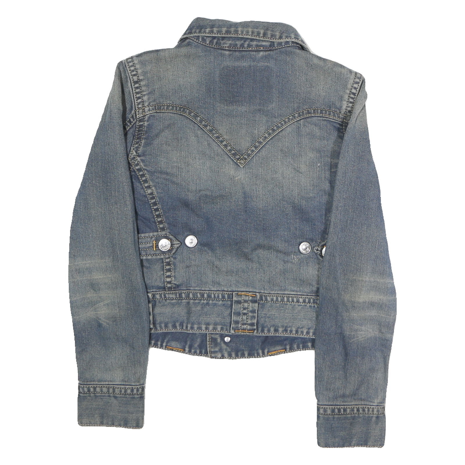 LEVI'S Mens Blue Denim Button Jacket M Cotton Classic Casual Stylish