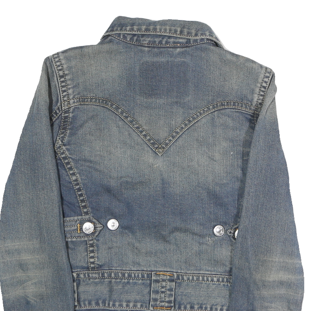 LEVI'S Mens Blue Denim Button Jacket M Cotton Classic Casual Stylish