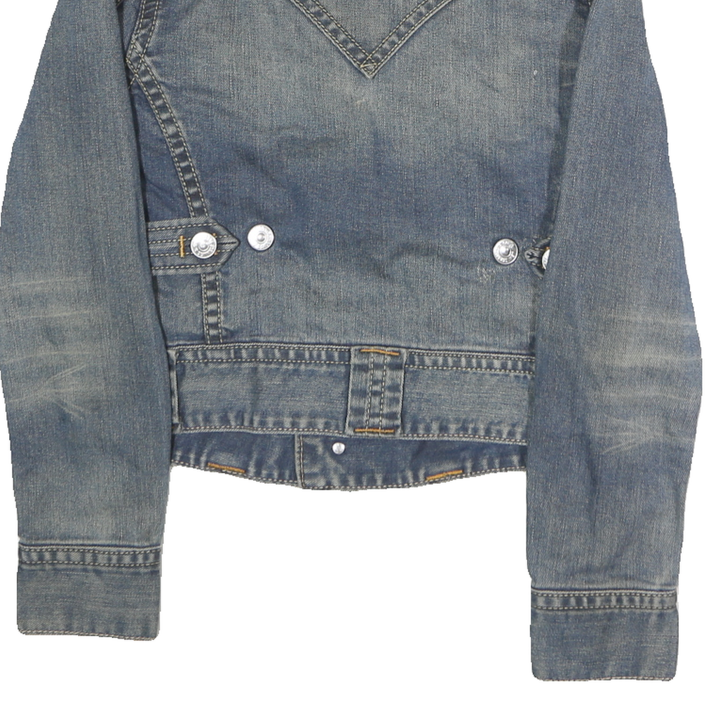 LEVI'S Mens Blue Denim Button Jacket M Cotton Classic Casual Stylish