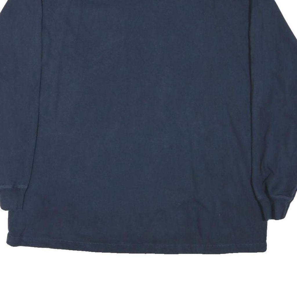 CARHARTT Mens Navy Blue Classic Pocket Long Sleeve Crew Neck XL Cotton Blend
