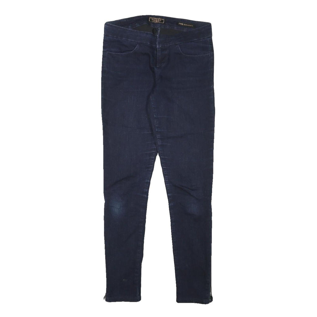 GUESS Womens Jeans Blue Slim Skinny Denim Medium W28 L29 Slim Fit Zip Closing