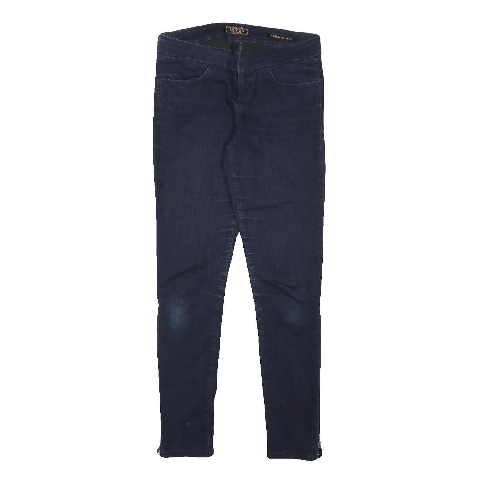 GUESS Womens Jeans Blue Slim Skinny Denim Medium W28 L29 Slim Fit Zip Closing