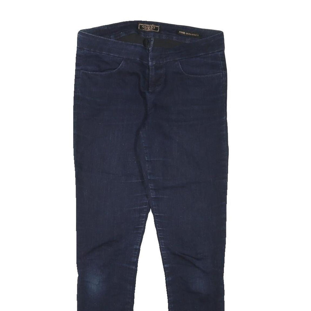 GUESS Womens Jeans Blue Slim Skinny Denim Medium W28 L29 Slim Fit Zip Closing