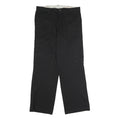 DICKIES Mens Polyester Blend Black Regular Straight Trousers W36 L32 Work Cargo
