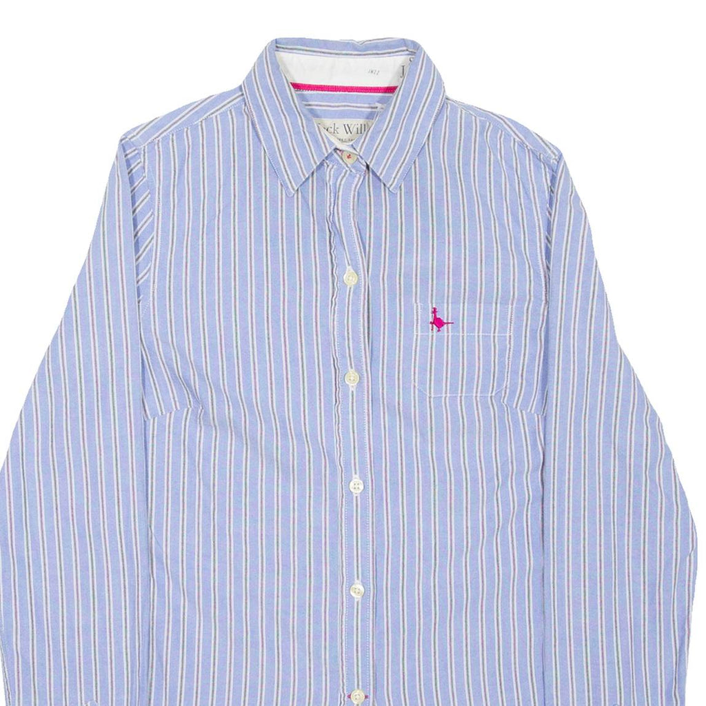 JACK WILLS Womens Shirt Blue Striped Long Sleeve S