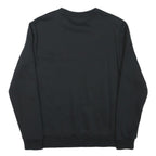 PUMA Mens Black Crew Neck S Cotton Blend Pullover Sweatshirt Lightweight